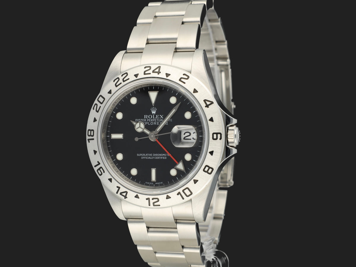 Rolex Explorer II Black Dial Rehaut Cal. 3186 16570  (1)