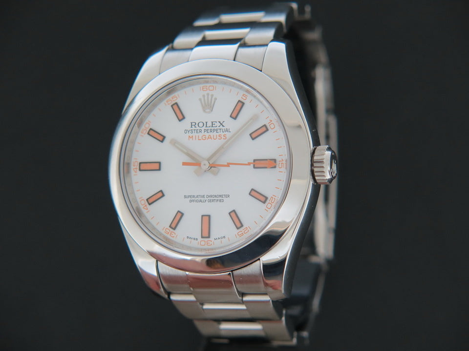 Rolex Milgauss 116400 White Dial (1)