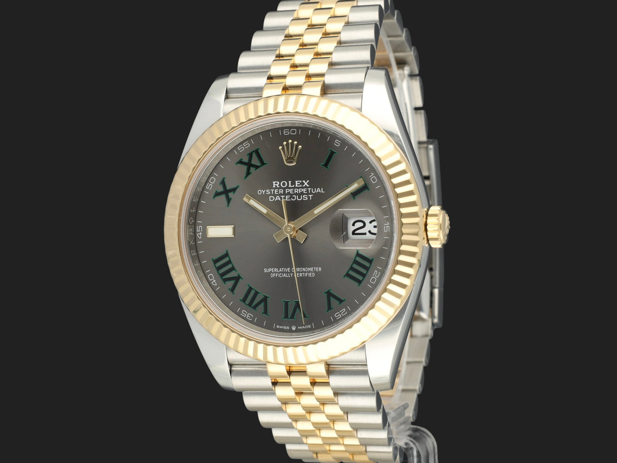 Rolex Datejust 41 Gold/Steel Wimbledon Dial 126333 (1)