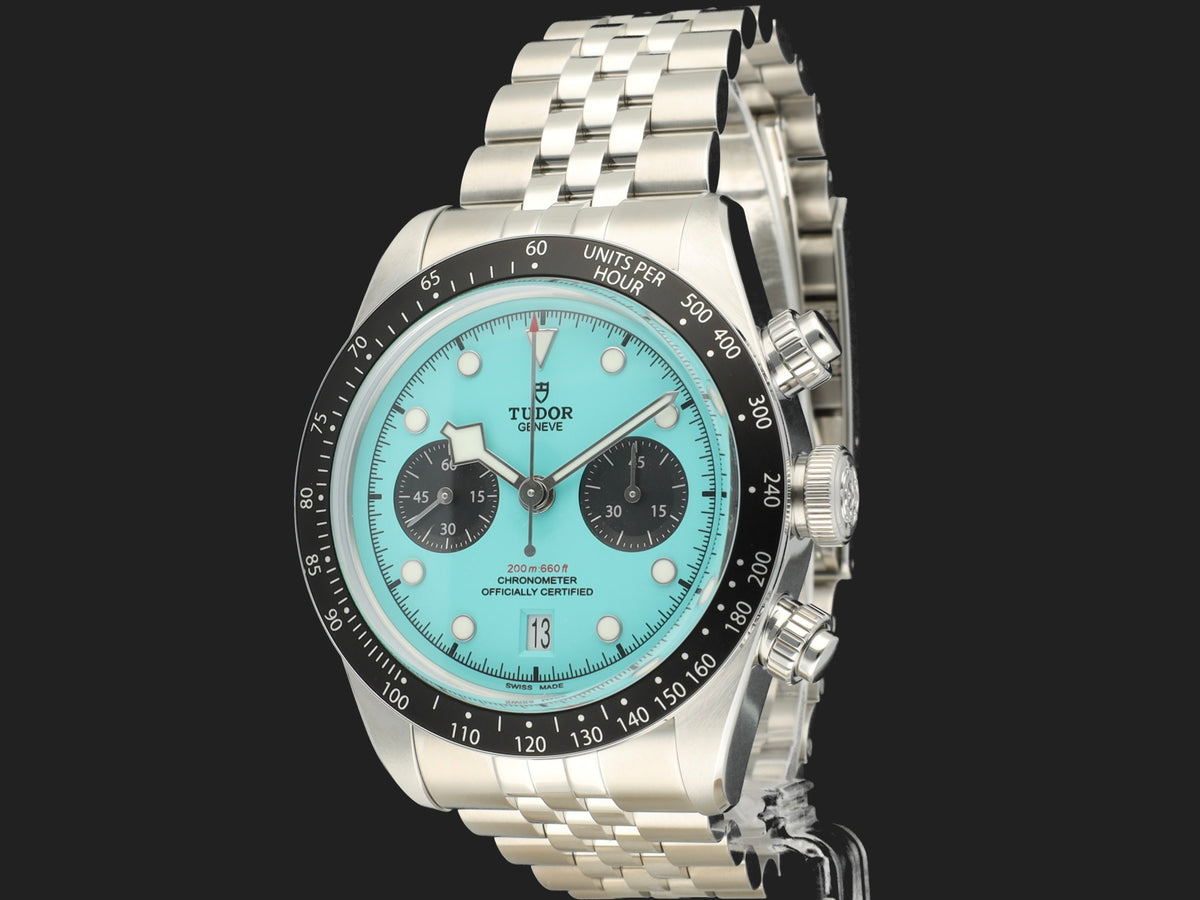 Tudor Black Bay Chrono Turquoise Dial "Flamingo" 79360N NEW (1)