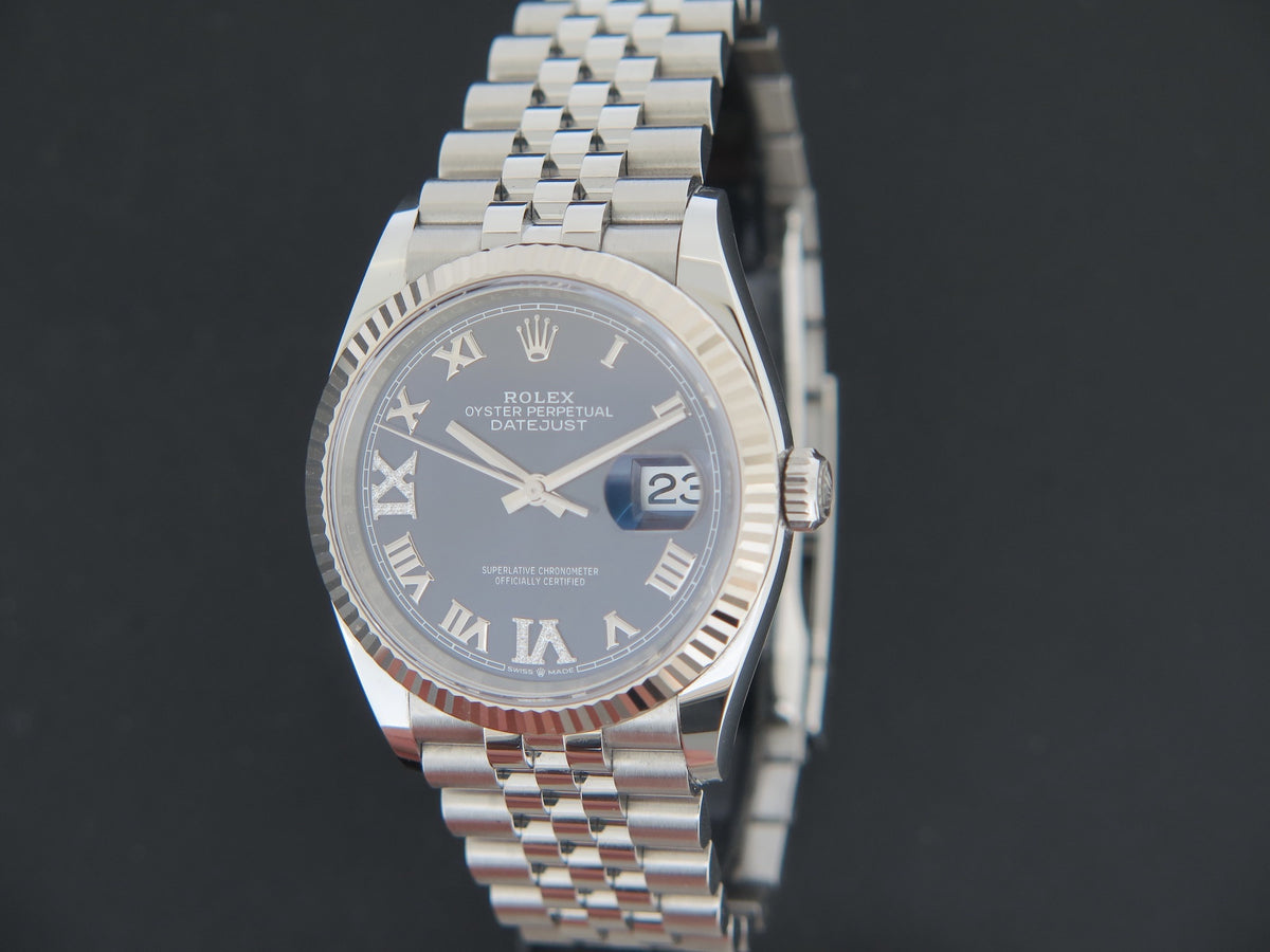 Rolex Datejust 36 Aubergine Diamond Dial 126234 (1)