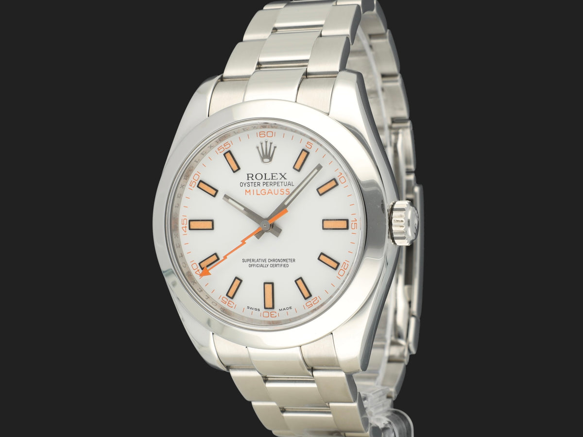 Rolex Milgauss White Dial 116400 (1)