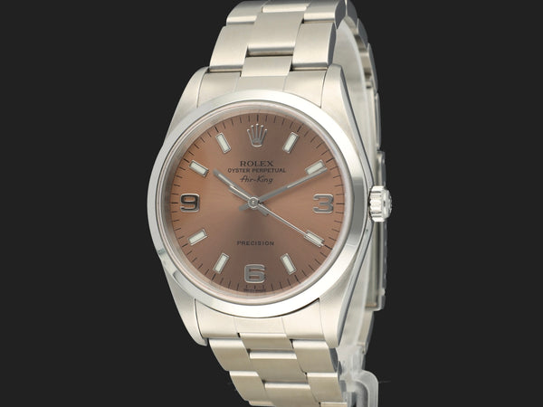 Rolex Air-King 34 Pink Dial Y-Serial