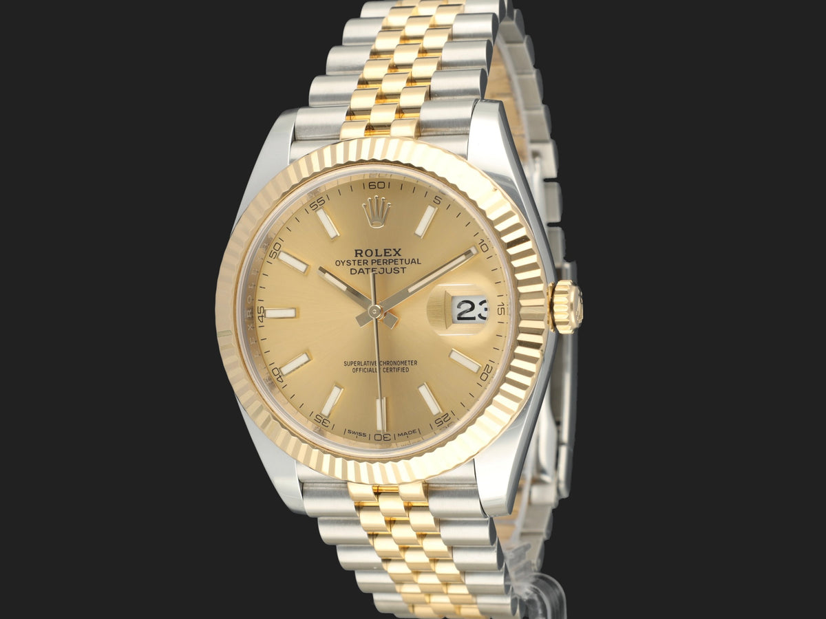 Rolex Datejust 41 Gold/Steel Champagne Dial 126333 (1)