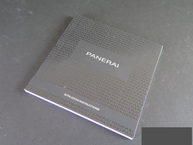 Panerai Instructions Booklet for Luminor Base 8 Days
