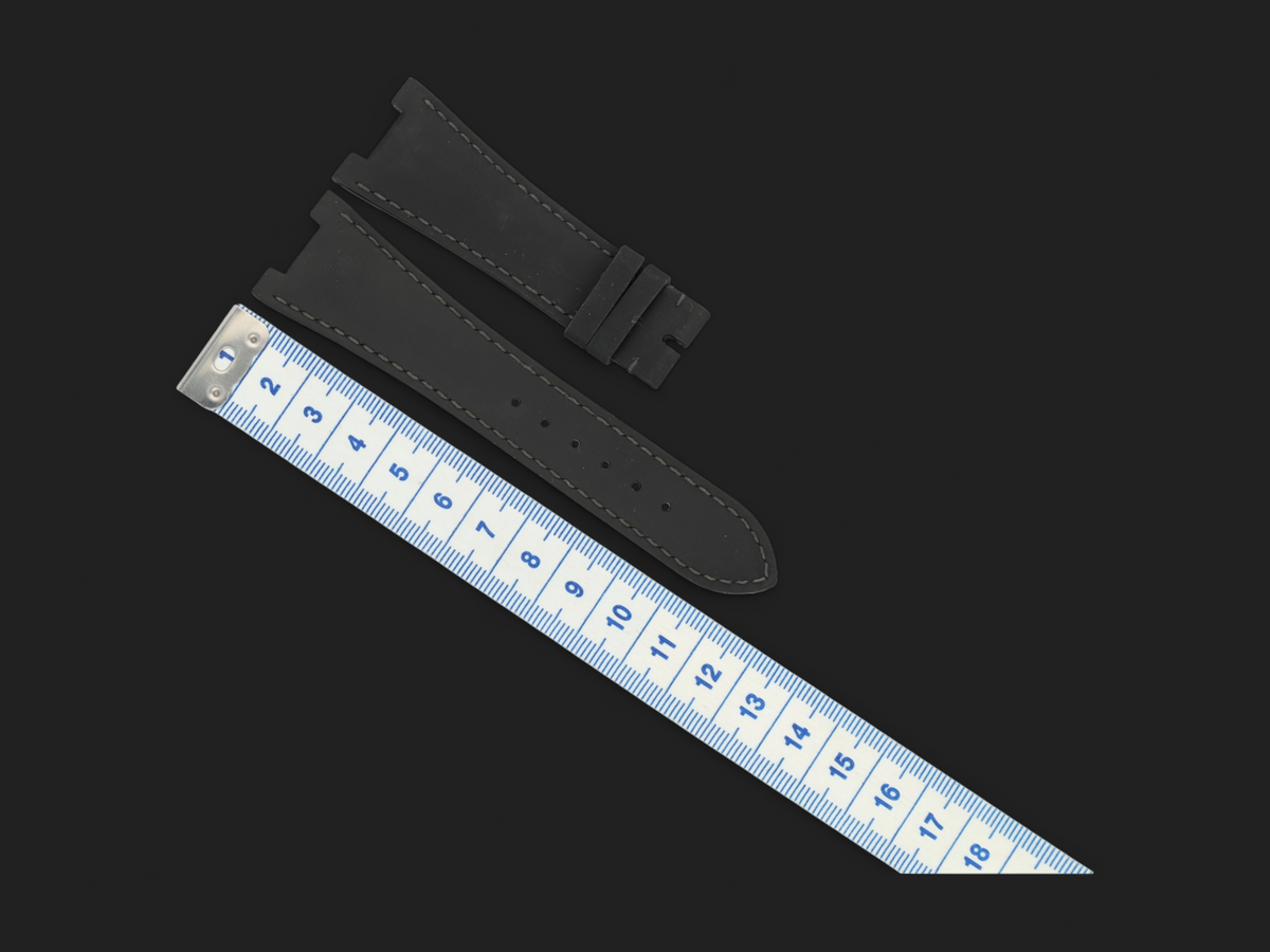 Patek Philippe Grey Rubber Strap 25MM for Nautilus NEW (1)