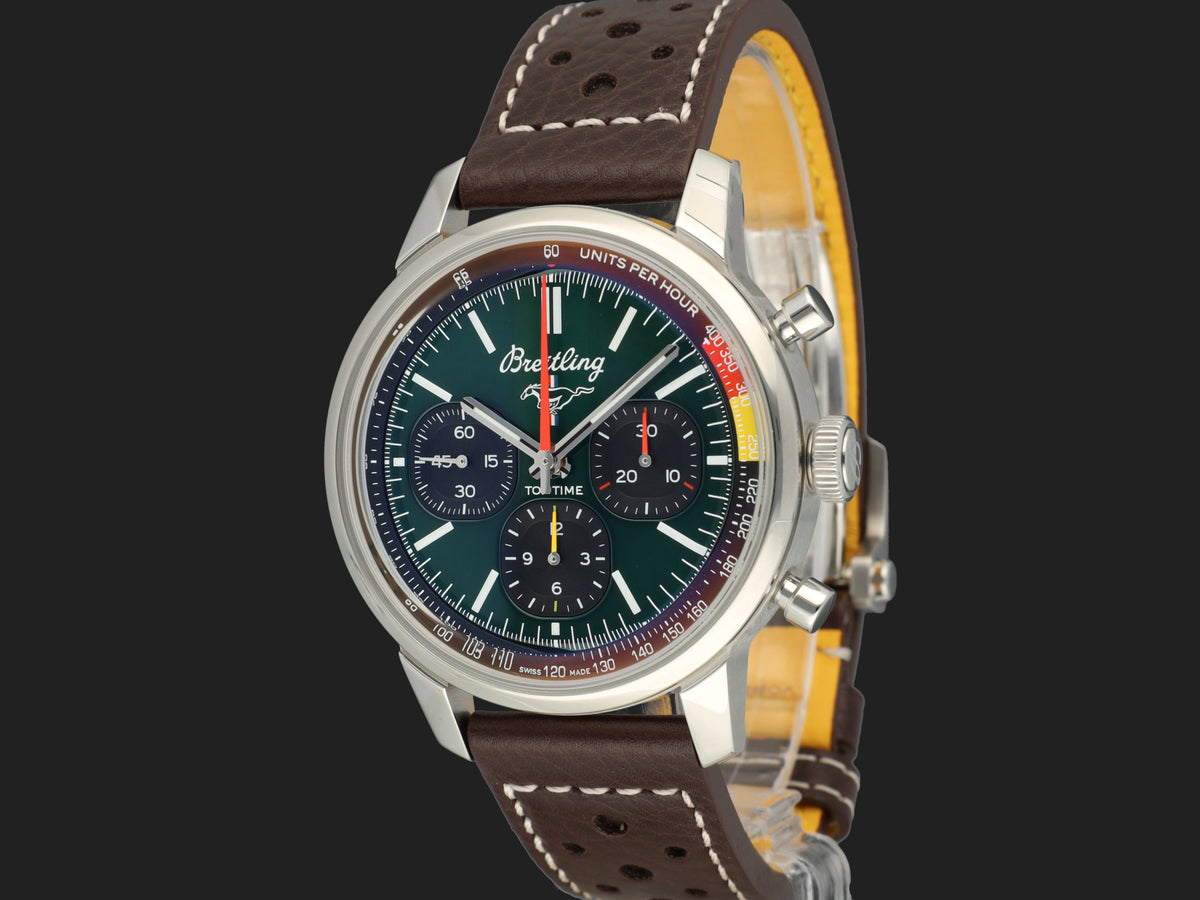 Breitling Top Time B01 Ford Mustang Green Dial AB0176 NEW (1)