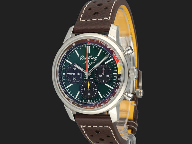 Breitling Top Time B01 Ford Mustang Green Dial AB0176 NEW
