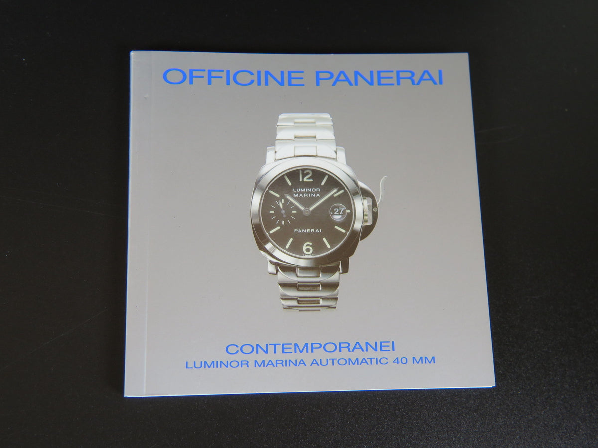 Panerai Luminor Marina Automatic 40mm Booklet (1)