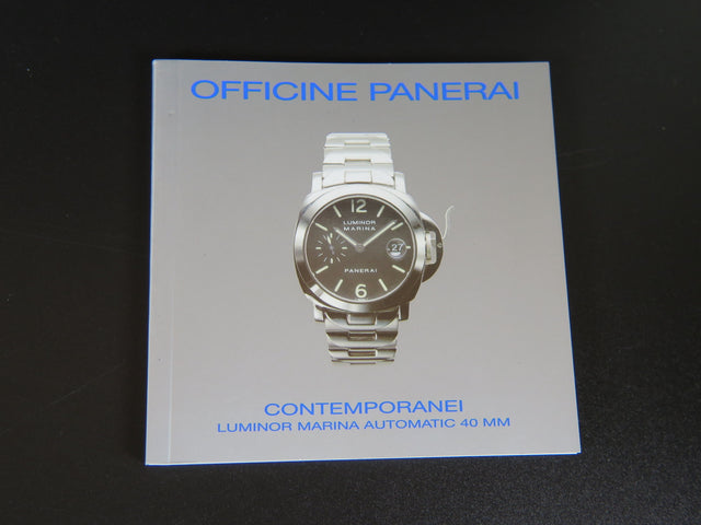 Panerai Luminor Marina Automatic 40mm Booklet