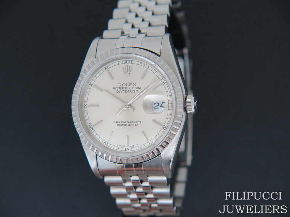 Rolex Datejust Silver Dial 16220 (1)