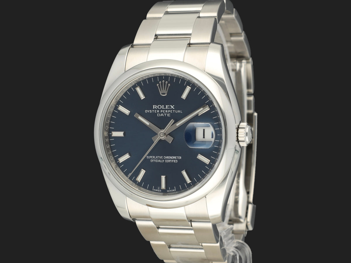 Rolex Date 34 Blue Dial 115200 (1)