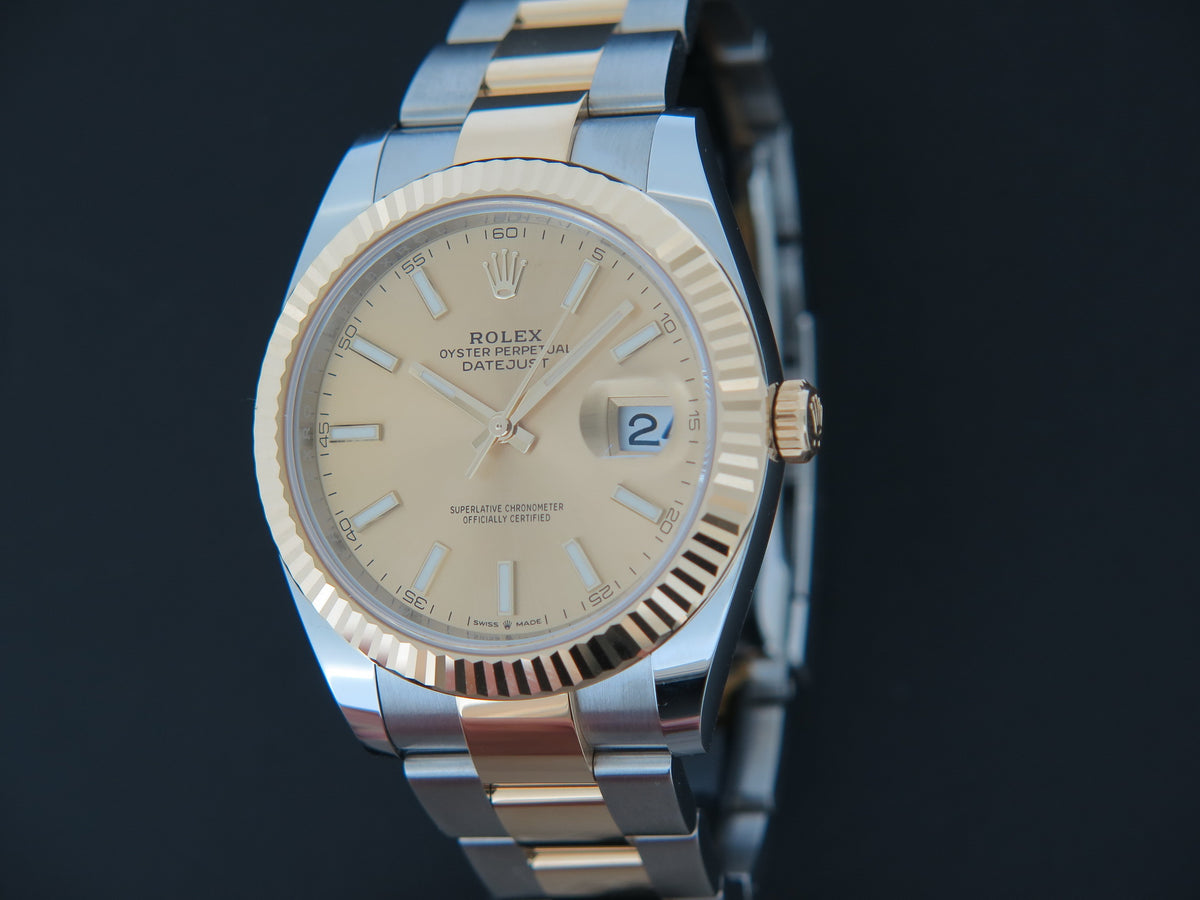 Rolex Datejust 41 Gold/Steel Champagne Dial 126333 NEW (1)