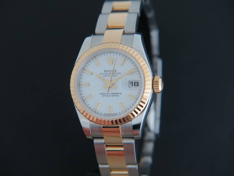 Rolex Datejust Gold/Steel White 179173 (1)