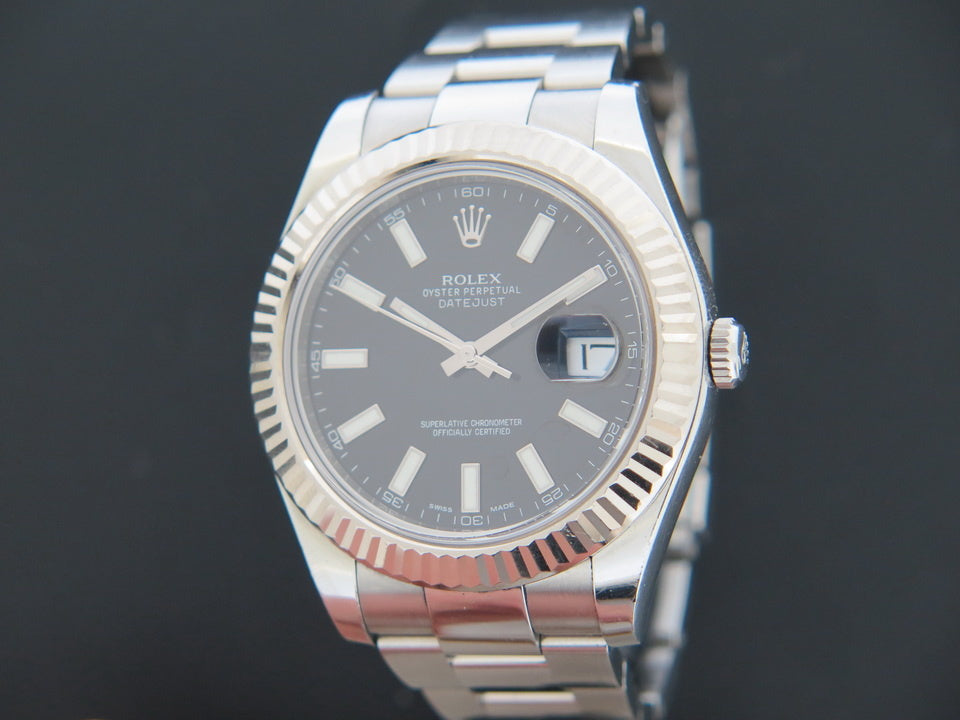 Rolex Datejust II Black  Dial 116334  (1)