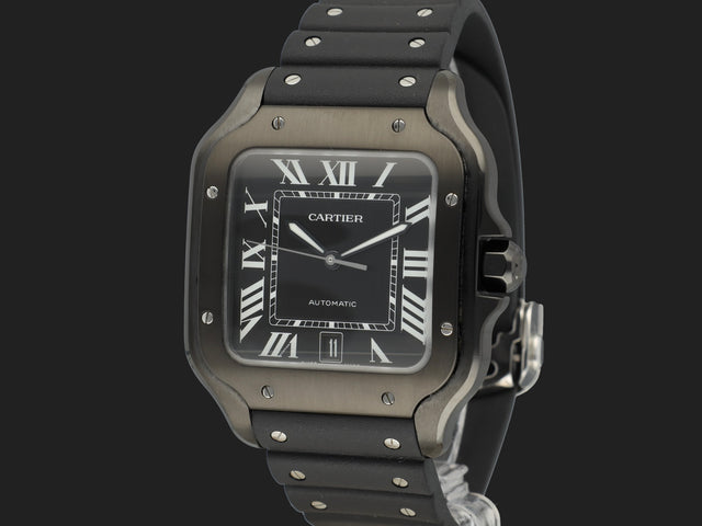 Cartier Santos Large Date ADLC Black Dial