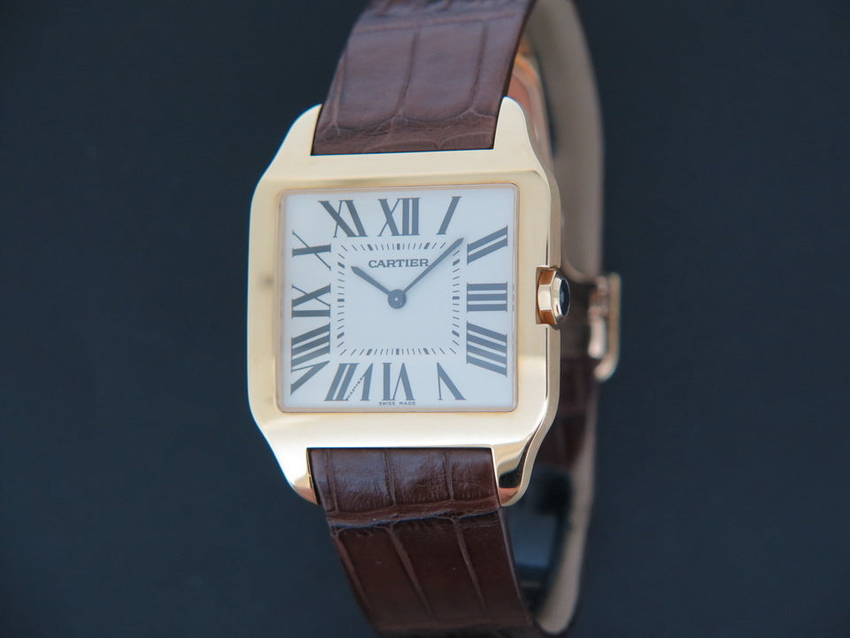 Cartier Santos Dumont Yellow Gold Large 2649 (1)