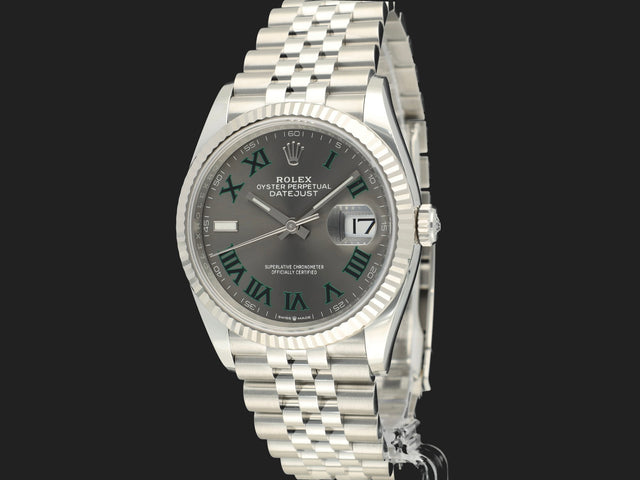 Rolex Datejust Slate Roman Dial NEW