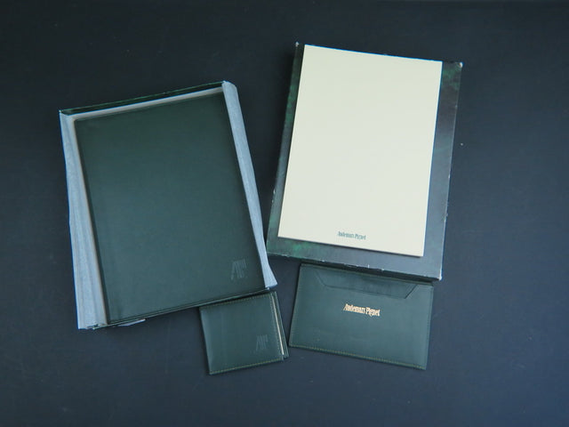 Audemars Piguet Leather Notebook, Leather address book and Leather wallet