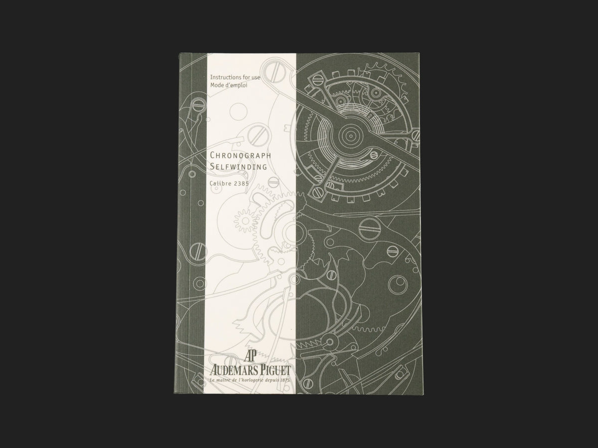 Audemars Piguet Instruction Manual Chronograph Cal. 2385 (1)
