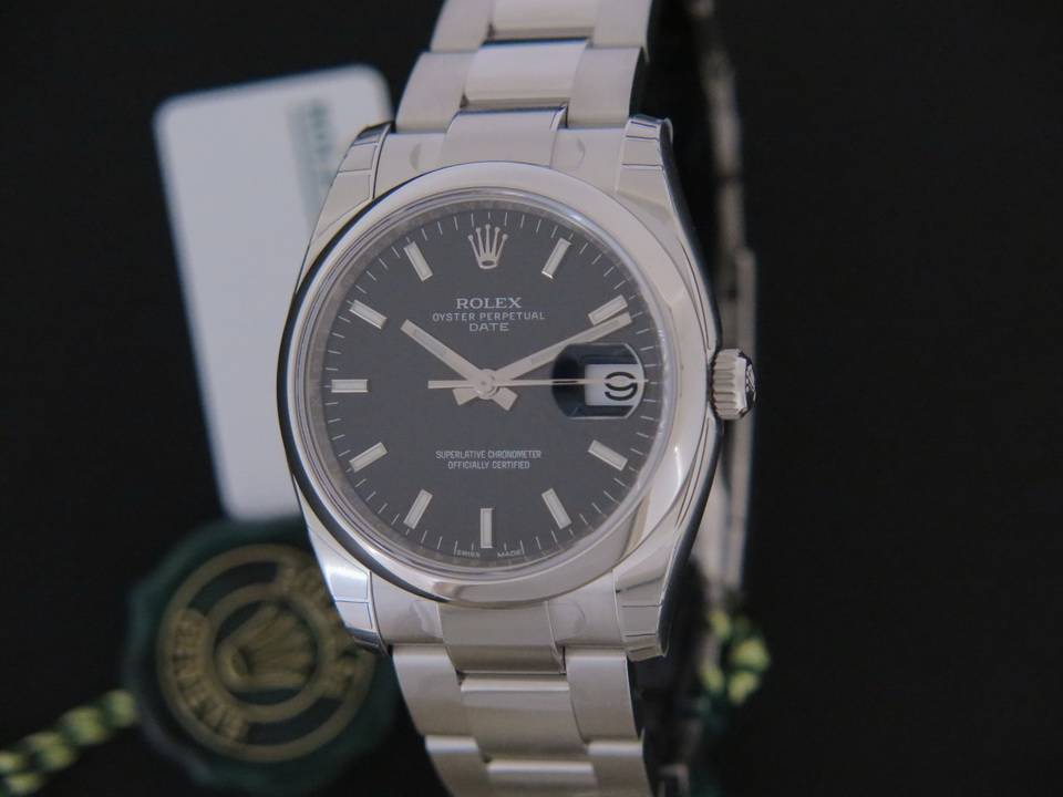 Rolex Date NEW 115200 Black Dial (1)