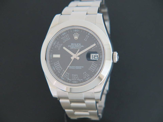 Rolex Datejust II Black Roman