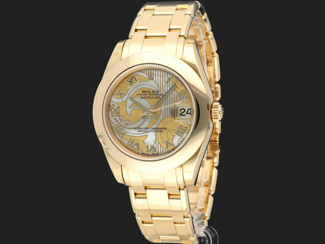 Rolex Pearlmaster 34 Yellow Gold Goldust Dream MOP Dial