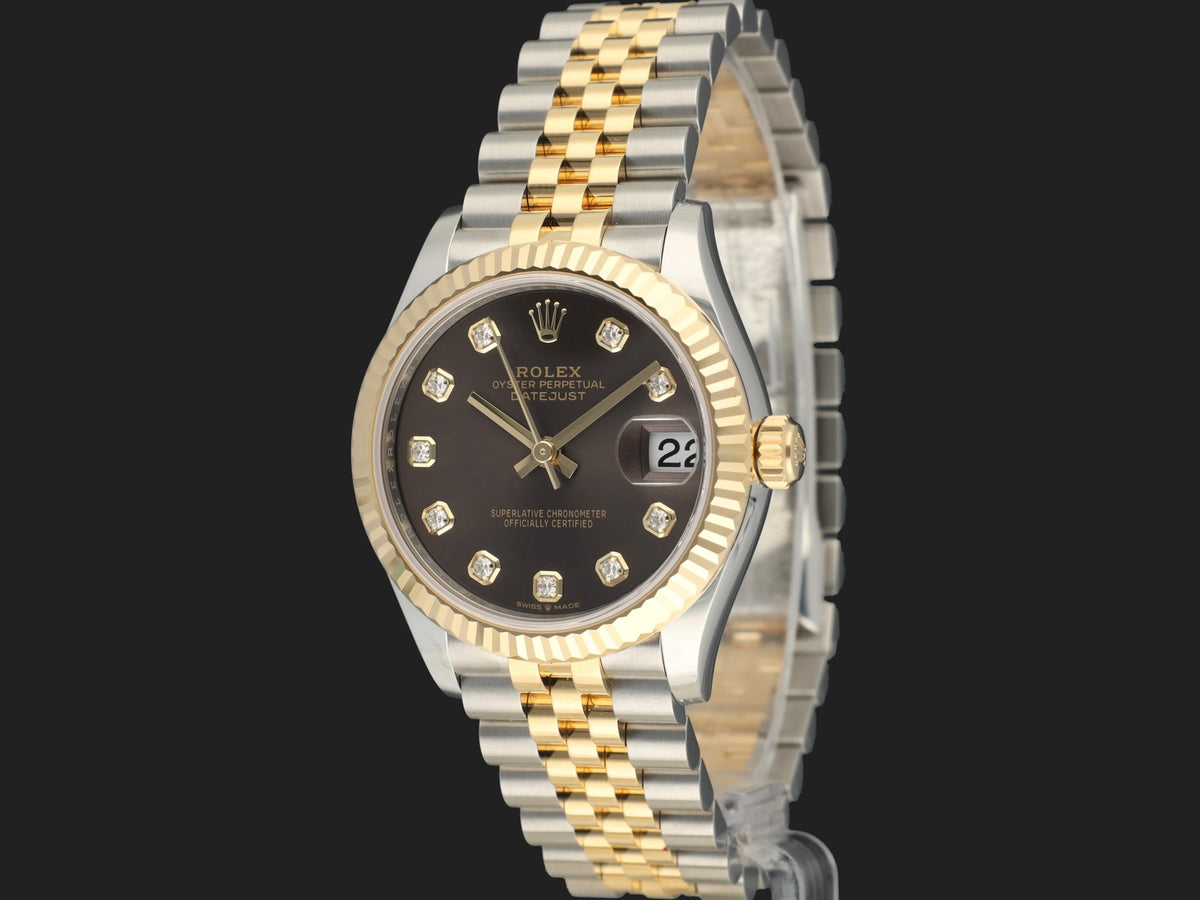 Rolex Datejust 31 Gold/Steel Dark Grey Diamond Dial 278273 NEW (1)