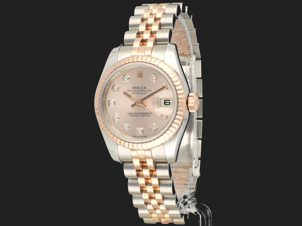 Rolex Lady-Datejust 26 Everose/Steel Pink Diamond Dial 179171 (1)