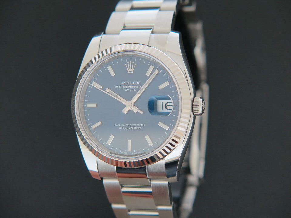 Rolex Date Blue Dial 115234 NEW (1)