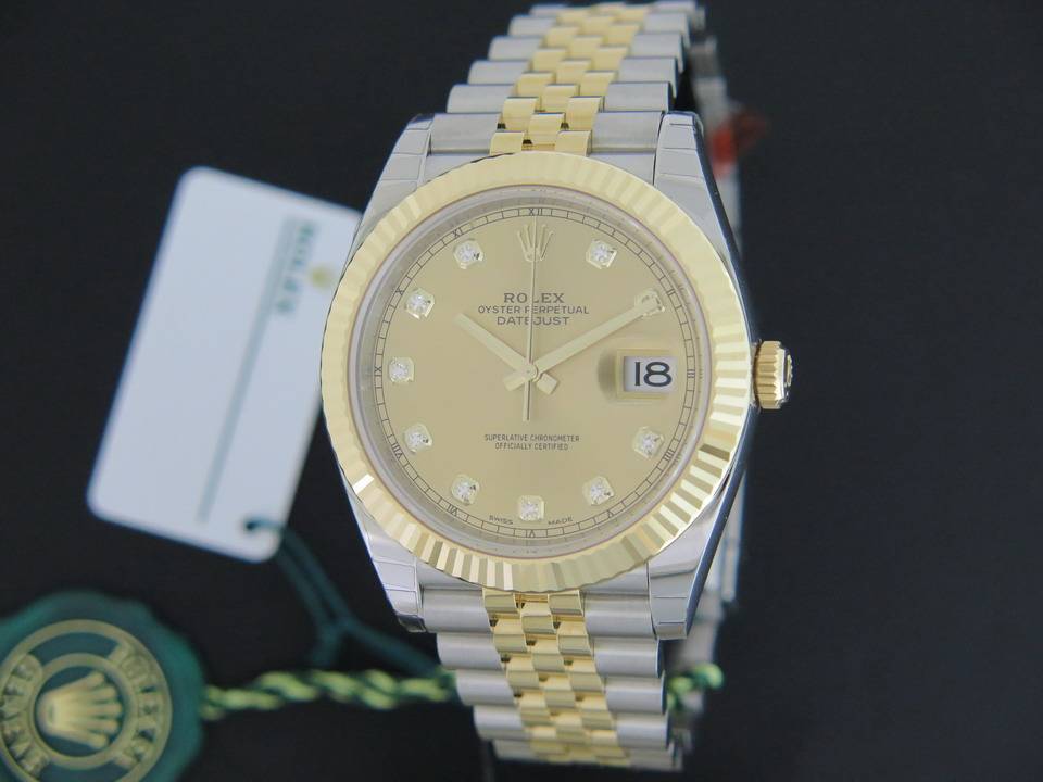 Rolex Datejust 41 Gold/Steel Diamonds NEW 126333 (1)