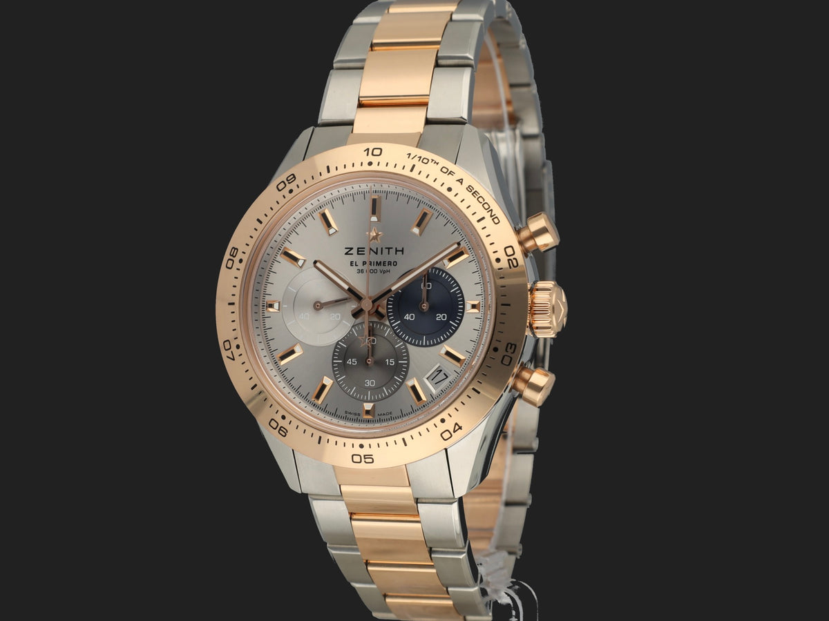 Zenith Chronomaster Sport El Primero Rose Gold / Steel Silver Dial 51.3100.3600/69.M3100 (1)