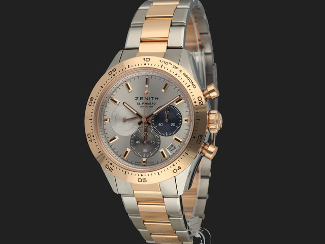 Zenith Chronomaster Sport El Primero Rose Gold / Steel Silver Dial
