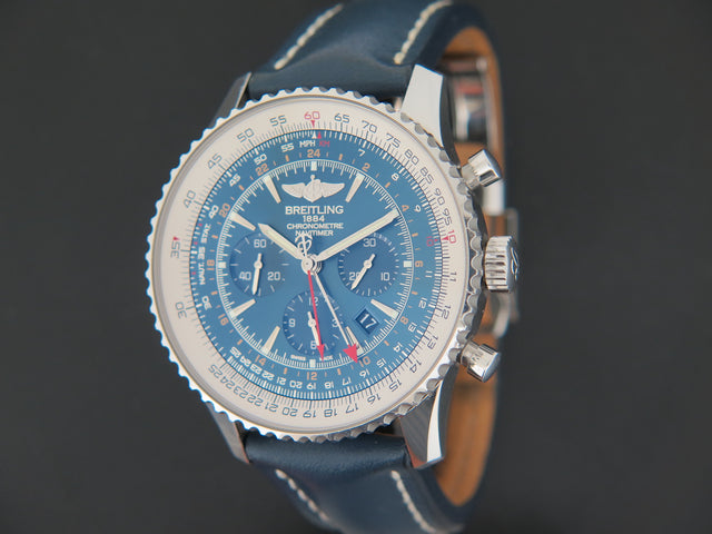Breitling Navitimer World GMT Blue Dial Aurora Limited Edition