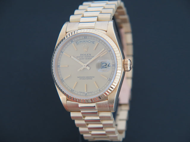 Rolex Day-Date Yellow Gold Champagne Dial
