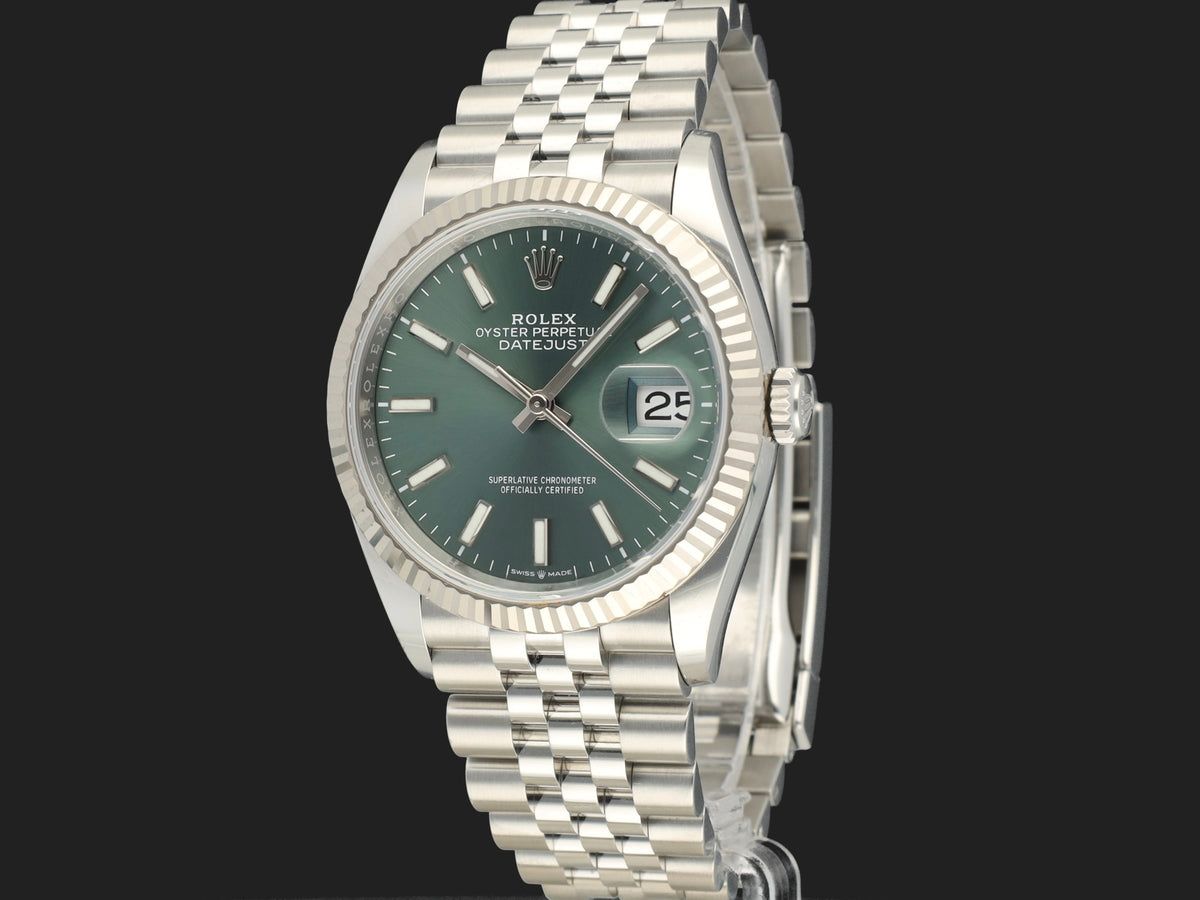 Rolex Datejust 36 Mint Green Dial 126234  (1)