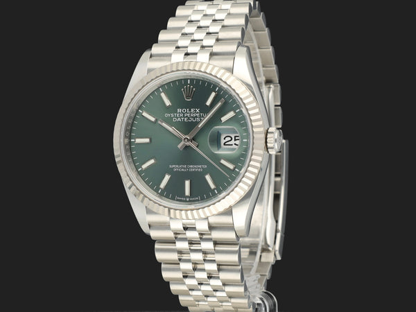 Rolex Datejust 36 Mint Green Dial