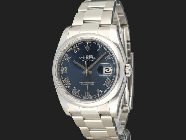Rolex Datejust 36 Blue Roman Dial 116200