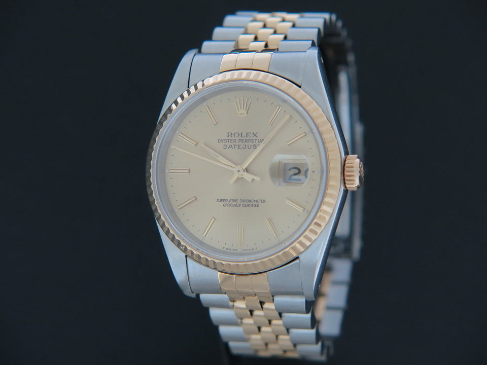 Rolex Datejust Gold/Steel Champagne Dial 16233 16710 (1)