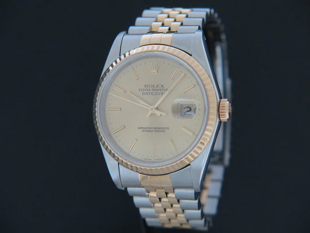 Rolex Datejust Gold/Steel Champagne Dial