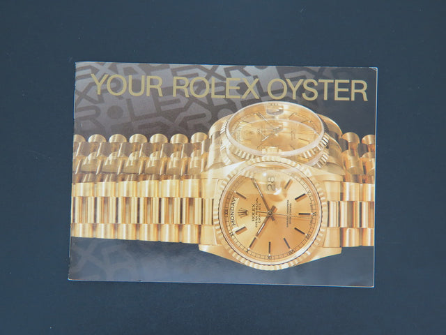 Rolex Oyster Booklet English