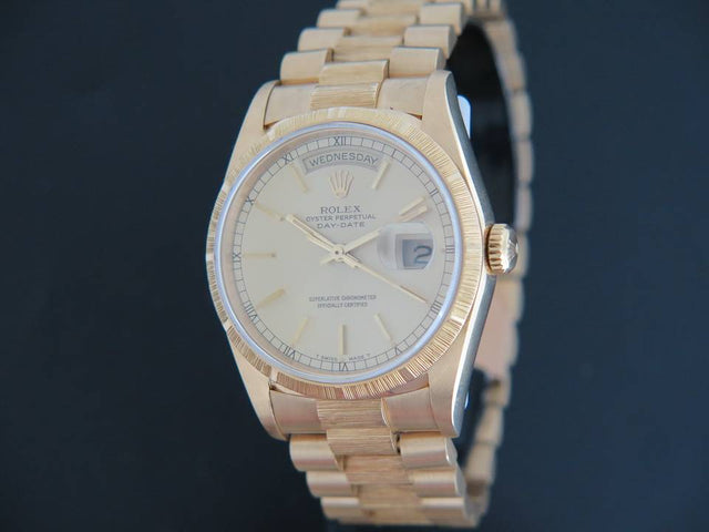 Rolex Day-Date "Bark" Yellow Gold