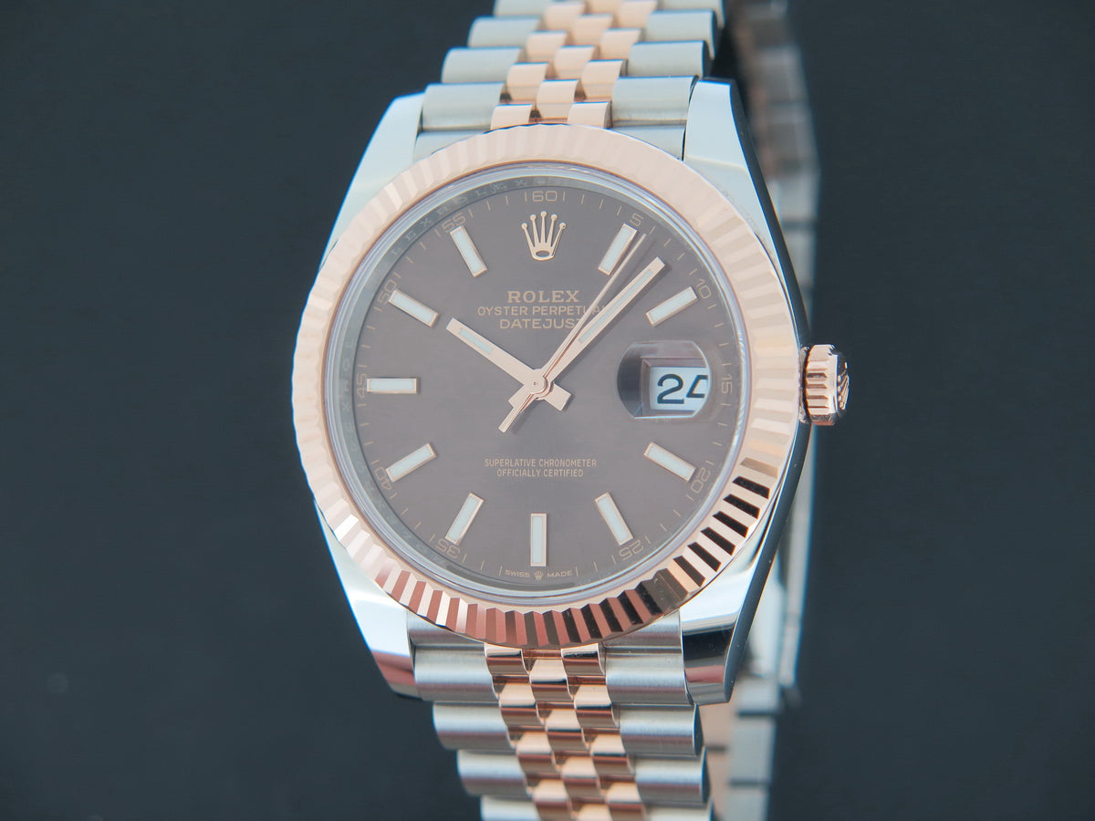 Rolex Datejust 41 Everose/Steel Choco Dial 126331  (1)