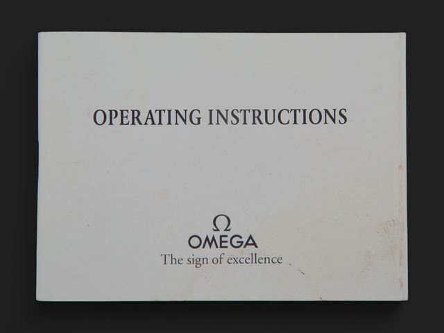 Omega Operating Instructions Booklet for cal. 1861/1863