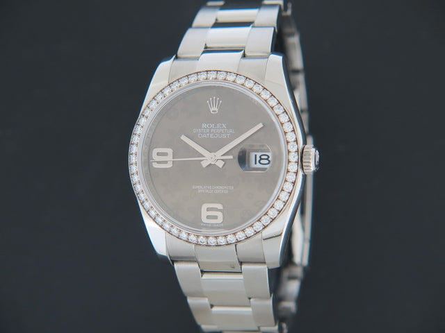 Rolex Datejust Bronze Floral Dial and Diamond Bezel