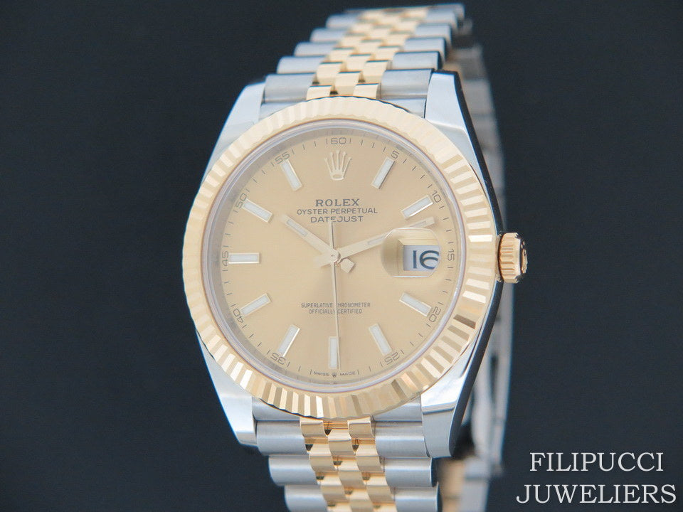 Rolex Datejust 41 Gold/Steel Champagne Dial 126333 NEW (1)