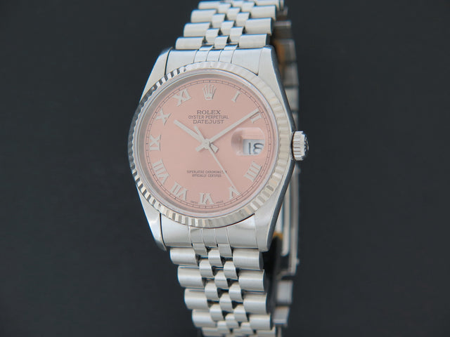 Rolex Datejust Pink Roman Dial