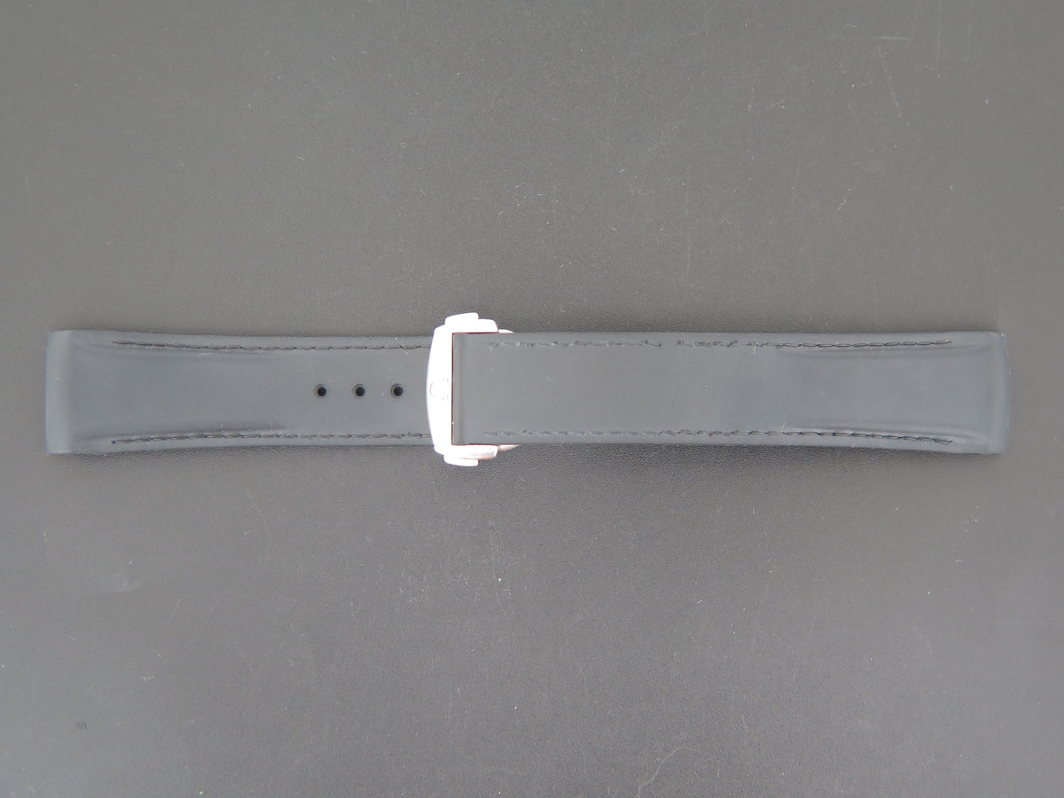 Omega Rubber Strap with Folding Clasp 22MM (1)