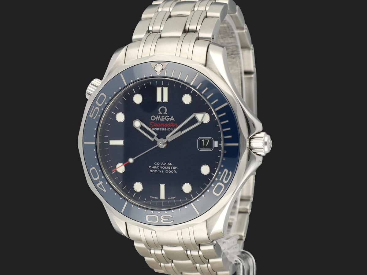 Omega Seamaster Diver 300M Co-Axial Master Chronometer Blue Dial 212.30.41.20.03.001  (1)