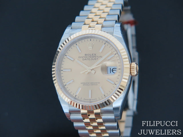Rolex Datejust Gold/Steel Champagne Dial NEW 2019